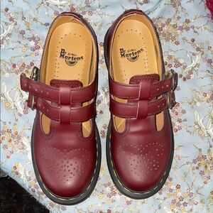 NWOT Dr. Martens Burgundy Mary Jane